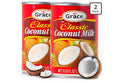 Grace Classic Coconut Milk Unsweetened – 13.5oz (2 Pack)
