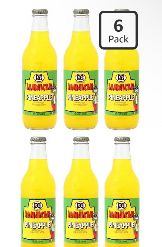 DG Genuine Jamaican - Pineapple Soda 12oz - 6-Pack