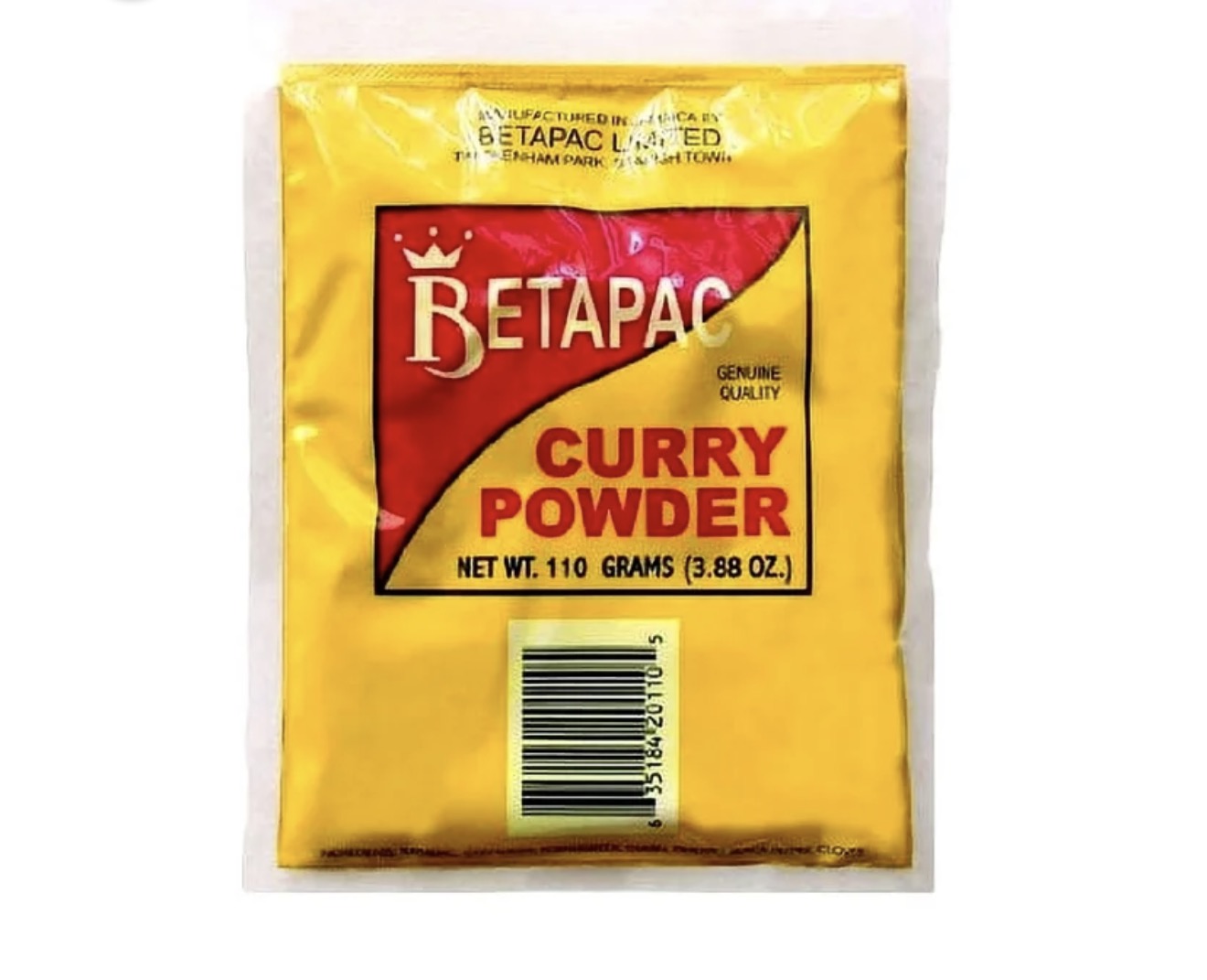 Betapac Curry Powder 3.88 oz